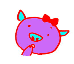 Hello! I am Colorful Pig! sticker #807092