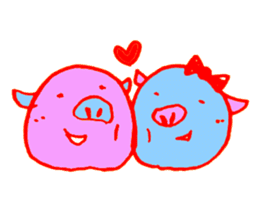 Hello! I am Colorful Pig! sticker #807097
