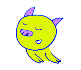 Hello! I am Colorful Pig! sticker #807099