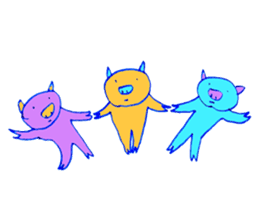 Hello! I am Colorful Pig! sticker #807100