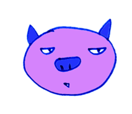 Hello! I am Colorful Pig! sticker #807101