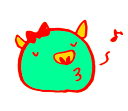 Hello! I am Colorful Pig! sticker #807103