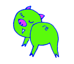 Hello! I am Colorful Pig! sticker #807109
