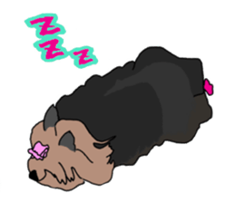 A cheerful Yorkshire terrier The second sticker #807281