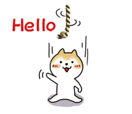 Let's join! A Japanese dog, Maru sticker #807334