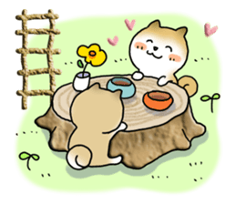 Let's join! A Japanese dog, Maru sticker #807339