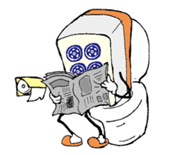 Funny Mah jongg tiles sticker #807563