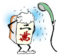 Funny Mah jongg tiles sticker #807565