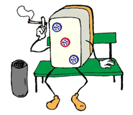 Funny Mah jongg tiles sticker #807580