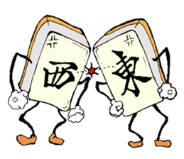 Funny Mah jongg tiles sticker #807597