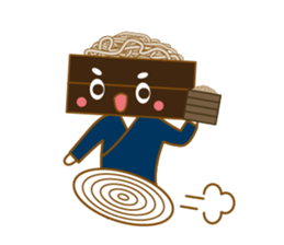 Variety of foods and a gluttonous cat. sticker #808926