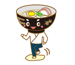 Variety of foods and a gluttonous cat. sticker #808927