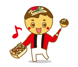 Variety of foods and a gluttonous cat. sticker #808931