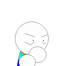 Dot-kun go it sticker #809000