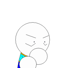 Dot-kun go it sticker #809000