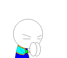 Dot-kun go it sticker #809012