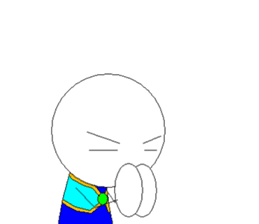 Dot-kun go it sticker #809012