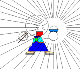 Dot-kun go it sticker #809027