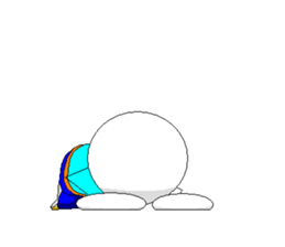 Dot-kun go it sticker #809033