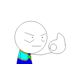 Dot-kun go it sticker #809035