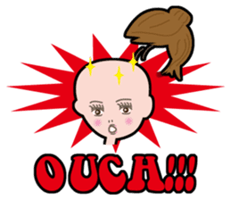 Message girl No.1 English ver. sticker #809828