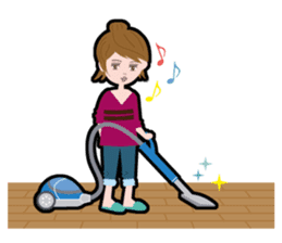 Message girl No.1 English ver. sticker #809835