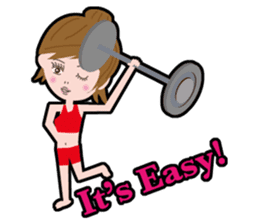 Message girl No.1 English ver. sticker #809836