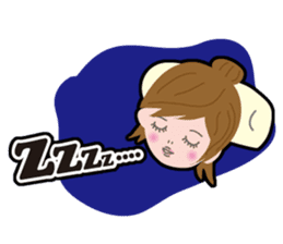 Message girl No.1 English ver. sticker #809837