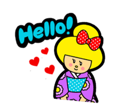 KOKESHI GIRL (English version) sticker #811560