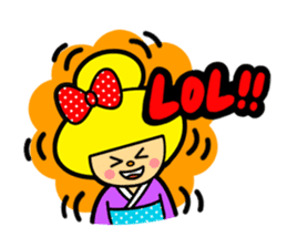 KOKESHI GIRL (English version) sticker #811580