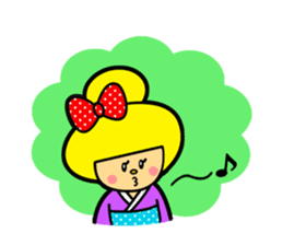 KOKESHI GIRL (English version) sticker #811591