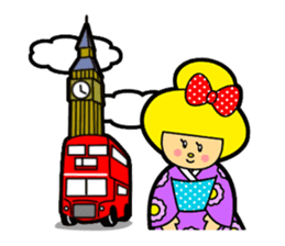 KOKESHI GIRL (English version) sticker #811597