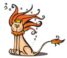 Lion Hair sticker #811919
