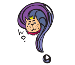 Lion Hair sticker #811920