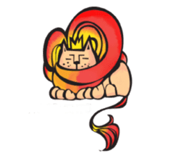 Lion Hair sticker #811925