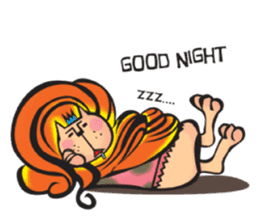 Lion Hair sticker #811928