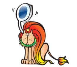 Lion Hair sticker #811932