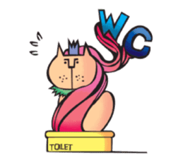 Lion Hair sticker #811935