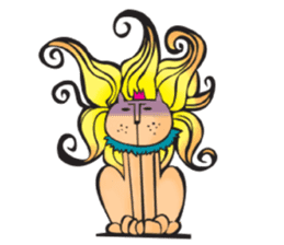 Lion Hair sticker #811941