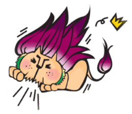 Lion Hair sticker #811943