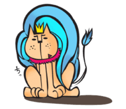 Lion Hair sticker #811945