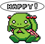 Shownan rabbit Type GREEN sticker #813005