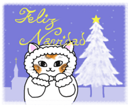 Cookie the Cat 3/Christmas/Holidays sticker #813041