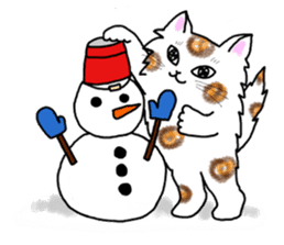 Cookie the Cat 3/Christmas/Holidays sticker #813042