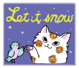 Cookie the Cat 3/Christmas/Holidays sticker #813043