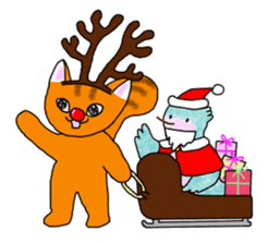 Cookie the Cat 3/Christmas/Holidays sticker #813045