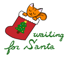 Cookie the Cat 3/Christmas/Holidays sticker #813046