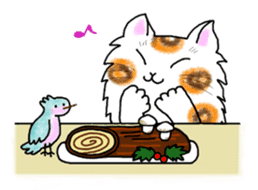 Cookie the Cat 3/Christmas/Holidays sticker #813052