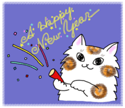 Cookie the Cat 3/Christmas/Holidays sticker #813057