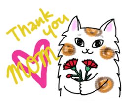 Cookie the Cat 3/Christmas/Holidays sticker #813069